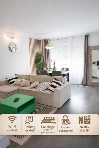 Superbe 2 chambres - Proche Paris Saint Lazare - Parking Gratuit-WIFI
