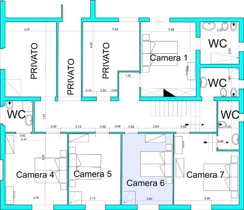 Plano de Residence Casprini da Omero