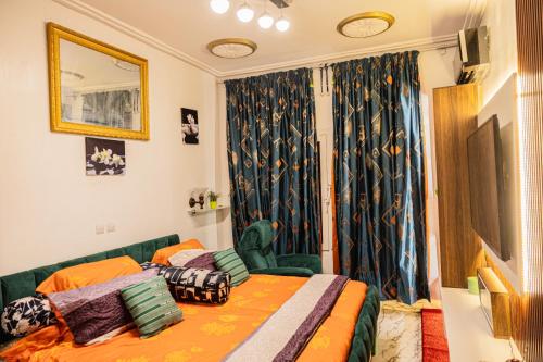 Llit o llits en una habitació de Residence Paulandre