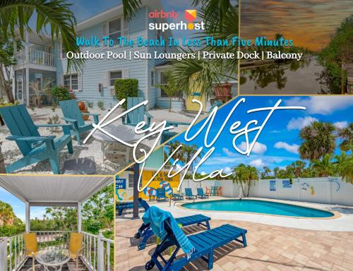 a collage of photos of a resort with a pool at Siesta-Retreats - Key West Unit in Siesta Key