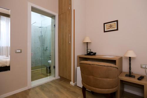 Koupelna v ubytování Hotel Hermes Tirana