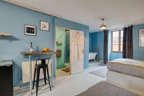 Suite Privée, Bain, Kitchenette, en Champagne