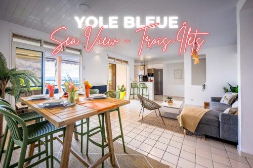 Maison Yole Bleue - Vue sur Les Trois Ilets