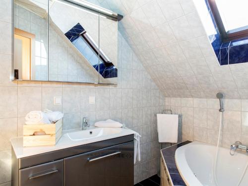 Koupelna v ubytování Ferienhaus Kleindienst