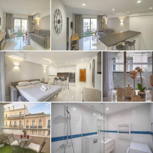 FRGK Victoria 4 Central Cannes studio Terrace, AC & Ultra-Fast Wi-Fi