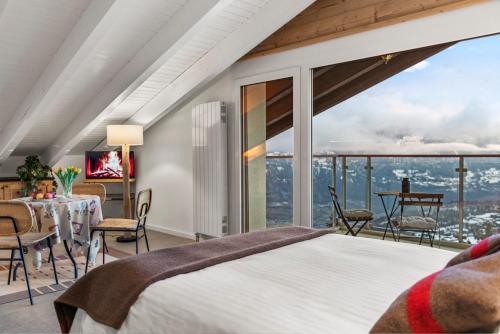 Cosy, neuf, vue panoramique, centre à 4 min à pied