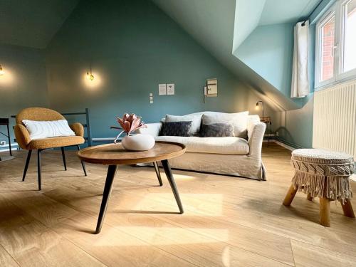 Et opholdsområde på Le CoqLoft