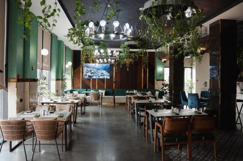 En restaurant eller et andet spisested på Cosmopolitan Hotel