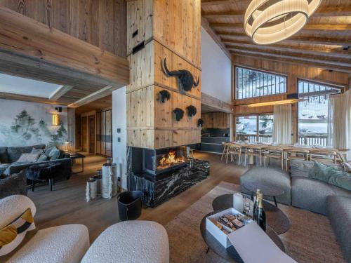 Appartement Chalet de Luxe au Pied des Pistes à Méribel avec Parking