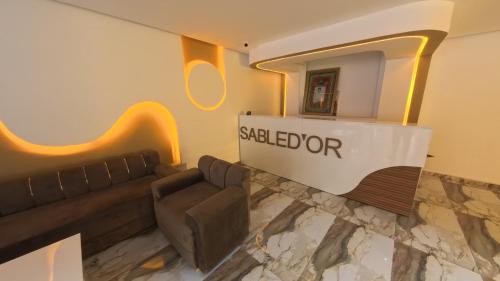 Zona d'estar a Hôtel Sable d'Or