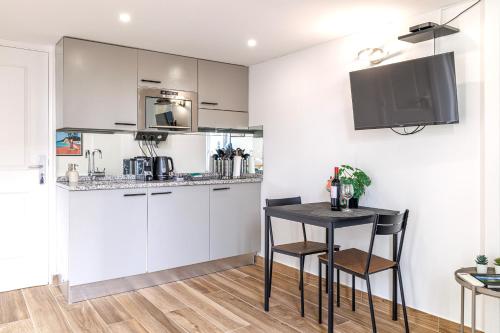 Studio Duplex Carré d'Or 주방 또는 간이 주방
