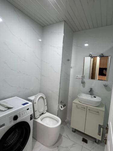 AlvinaMI tesisinde bir banyo