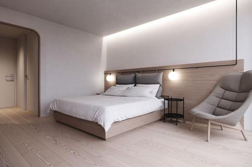 Postel nebo postele na pokoji v ubytování Huda Residence