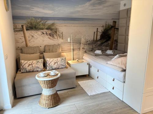 Apartament Beige z ogródkiem