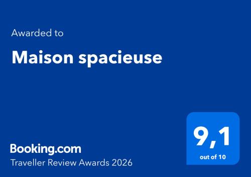 a blue sign with the text awaken to mission spence at Maison spacieuse in Auteuil