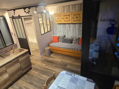 Charmant 3 pièces rénové avec balcon au pied des pistes, Les Belleville - FR-1-574-24