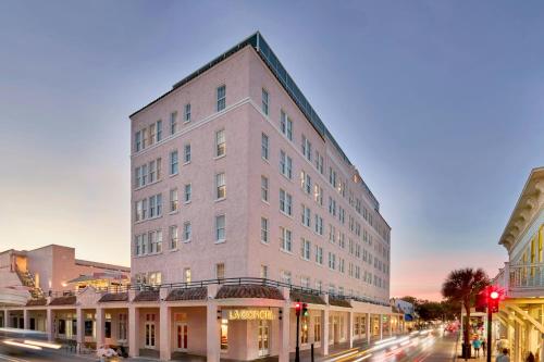 a tall building on a city street with a traffic light at La Concha Key West, Autograph Collection in Key West