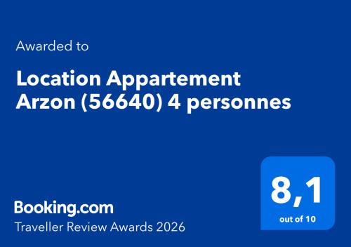 Location Appartement Arzon (56640) 4 personnes