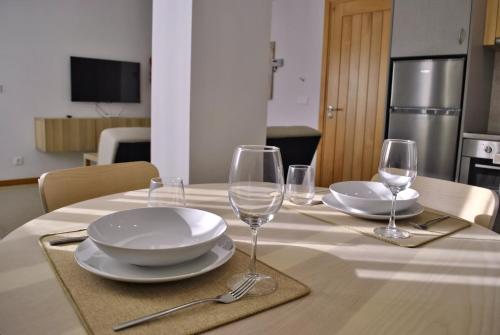 O bucătărie sau chicinetă la Brisa Suites