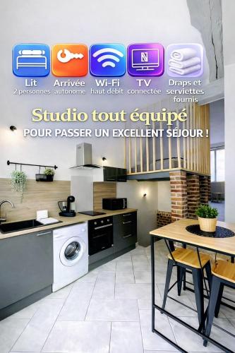 BE MY APPARTS, Studio de charme "LE CARILLON", DOUAI, Coeur de ville