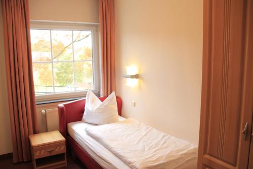 Hotel Weserschiffchenにあるベッド
