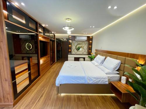 Katil atau katil-katil dalam bilik di Scandic resort