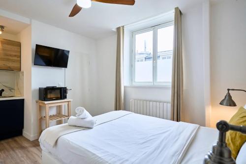 Lova arba lovos apgyvendinimo įstaigoje Equipped studio - near train stations