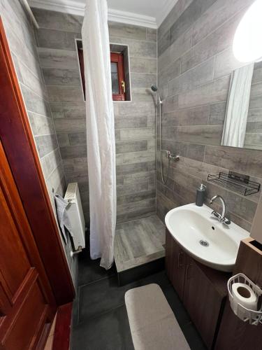 ห้องน้ำของ Hellasz Apartman