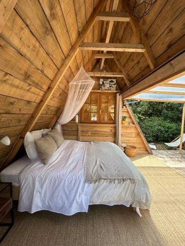 Llit o llits en una habitació de Le tipi d'Hamih
