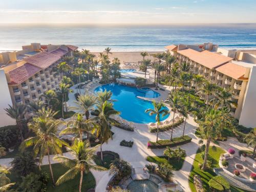 an aerial view of the resort and the beach at GR Solaris Lighthouse - All Inclusive in San José del Cabo