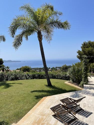 Mas des îles d'Or - Vue mer unique, Piscine chauffée, Jacuzzi, Tennis