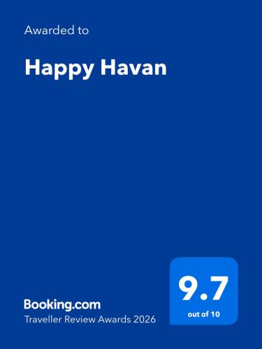 a screenshot of a cell phone with the words happy hawzman at Happy Havan in Great Yarmouth