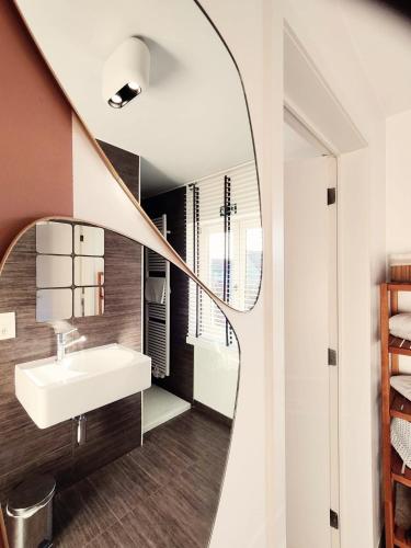 Koupelna v ubytování B&B Lisdodde