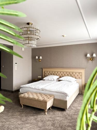 Llit o llits en una habitació de Hotel Podlasie