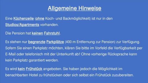 a screenshot of a cell phone screen with a webpage at Pension Wald und See in Ahlbeck