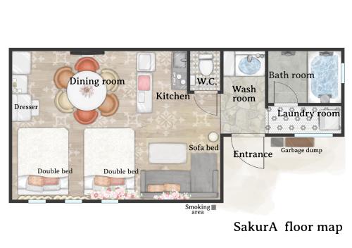 a floor plan of a house at SakurA in Nagoya
