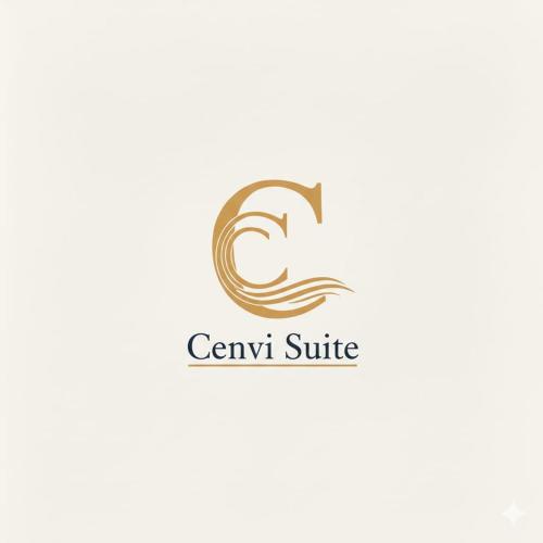 a logo for a company with a wave at Cenvi Suite - Jacuzzi rooms in Mola di Bari