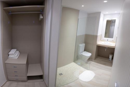 Koupelna v ubytování Hostal Loimar