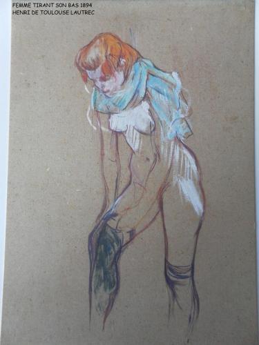 a drawing of a woman in a dress at Hostellerie Du Grand Saint Antoine in Albi