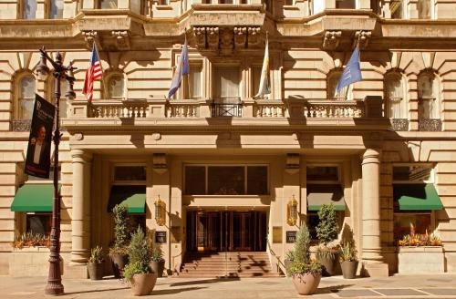 a building with flags in front of it at The Bellevue Hotel, in the Unbound Collection by Hyatt in Philadelphia