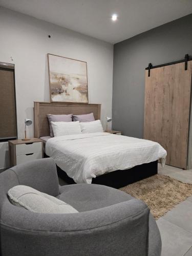 Llit o llits en una habitació de Ithusi-stream 2 bed 2 bath