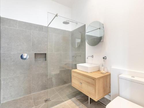 a bathroom with a shower and a sink at 2 Bed in Bromyard oc-91816 in Collington