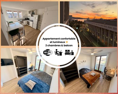 Appartement haut de gamme 2 chambres avec balcon