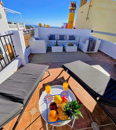 Casa Luna-rooftop terrace-Torrox Pueblo