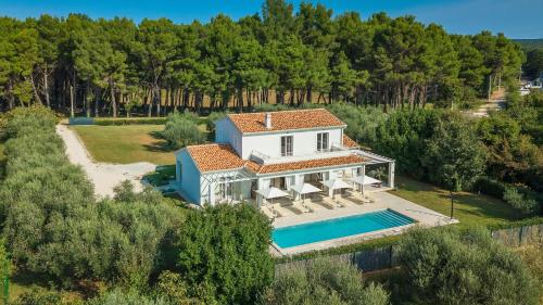 Modern villa Oliveti with pool and grill in Porec