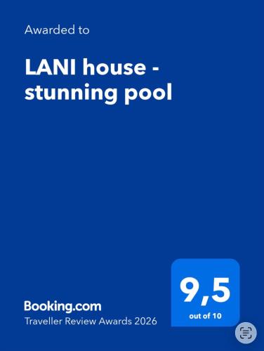 a screenshot of the lan house runningpool website at LANI house - stunning pool in Palm-Mar