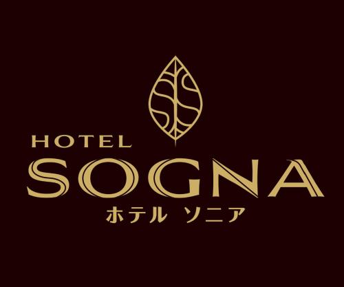 a logo for a hotel with a leaf at Hotel SOGNA ソニアAdultOnly in Miyaki