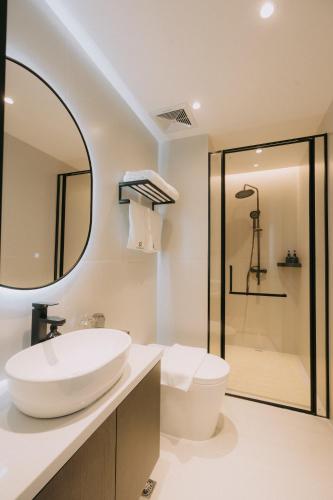 Koupelna v ubytování Ruby Luxe Hotel