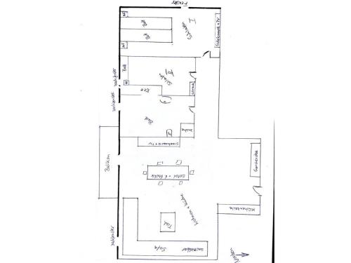 a floor plan of a house at FeWo Wolfsbau ID 16290-9 in Kargow