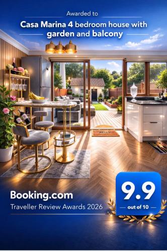 a catalogue of a house with a kitchen and dining room at Casa Marina- 4 bedroom house with garden and balcony in Golders Green